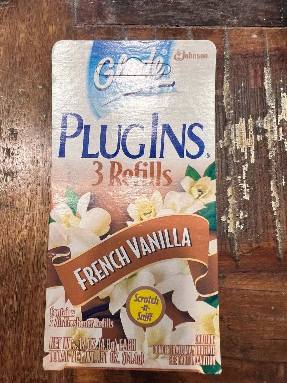 Vintage Glade PlugIns French Vanilla Gel Air Freshener 3 Refills NOS
